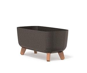 Prosperplast Jardinera con Patas Gracia Case Eco Wood Café, 39x19,5x18,7 cm