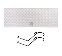Prosperplast Jardinera para balcón rato Case w, Dimensiones (mm) 580x180x195, Color Blanco