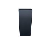 Prosperplast Maceta alta 16,3 L Urbi Square de plástico CON depósito en color Antracita, 55 (alto) (ancho) x 29,5 (profundo) cms, 55 cm