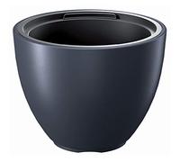 Prosperplast Maceta HEOS 10L., con depósito, Dimensiones (mm) 298x298x230, Color Antracita