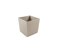 Prosperplast Maceta Rato 32 litros con cubilete para Plantar en Color Mocca 32 x 32 x 32,5 cm