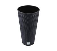 Prosperplast Maceta Rato de 15,5 litros con Inserto 25 x 25 x 47,6 cm en Color Antracita, 15.5 litros