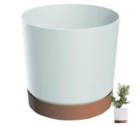 Prosperplast Maceta Redonda Decorativa Tubo PM Blanco, 14,8x14,8x14,7 cm