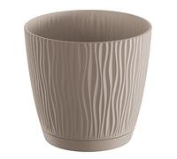 Prosperplast Maceta Sandy P, Dimensiones (mm) 239x239x225, Color Mocca