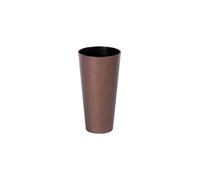Prosperplast Maceta tubus slim corten 8l., con depósito, dimensiones (mm) 200x200x381, color cobre.