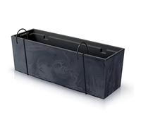 Prosperplast Maceta urbi Case Beton Effect w, Dimensiones (mm) 580x180x195, Color Antracita