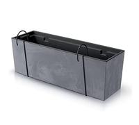 Prosperplast Maceta urbi Case Beton Effect w, Dimensiones (mm) 580x180x195, Color Marengo