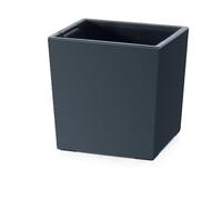 Prosperplast Macetero 2 en 1 con Cubo Interior, Maceta para Hierbas, Maceta de plástico, Cuadrada, 29,5 cm x 29,5 cm x 29 cm (Antracita)