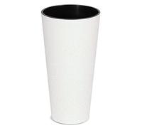 Prosperplast Macetero Alto y Redondo,sin depósito, de 30x30x57,2cm, Capacidad de 15 L.