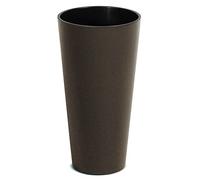 Prosperplast Macetero Alto y Redondo,sin depósito, de 30x30x57,2cm, Capacidad de 15 L.