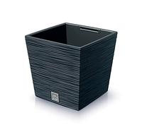 Prosperplast Macetero Color Antracita, con depósito, colección Furu, de 24 x 24 x 23,5 cm, Capacidad de 7,5 L.