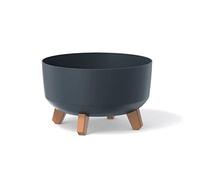 Prosperplast Macetero GRACIA Antracita con patas desmontables 28,5x28,5x17,7 cm 6,8 L sin depósito