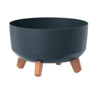 Macetero color antracita,sin depósito , colección GRACIA de 29cm x 29cm x 22cm cm, capacidad de 9,8 L.