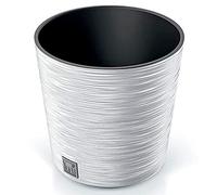 Prosperplast Macetero Color Blanco, con depósito, colección Furu, de 30 x 30 x 29,4 cm, Capacidad de 15 L.