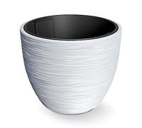 Prosperplast Macetero Color Blanco, con depósito, colección Furu, de 47 x 47 x 38,5 cm, Capacidad de 53 L.
