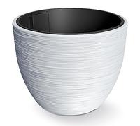 Prosperplast Macetero Color Blanco, con depósito, colección Furu, de 56,9 x 56,9 x 44,5 cm, Capacidad de 92 L.