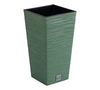 Prosperplast Macetero Color Verde Tierra, con depósito, colección Furu, de 29,5 x 29,5 x 55 cm, Capacidad de 14 L.