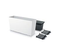 Prosperplast Macetero con Maceta Jardinera con Tiesto para Plantas Urbi Case Middle DUC800M 27 L (Blanco)