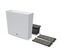 Prosperplast Macetero Jardinera Interior y Exterior RATO Case Tower (Blanco)