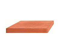 Prosperplast Mobile Platform Square Plataforma movil para macetas plastico Cuadrada con 4 Ruedas 39 x 39 x 4,5 cm en Color Terracota