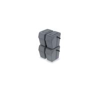 Prosperplast Sortibox 4x25L set de cesta de clasificación ISWB25S4 gris