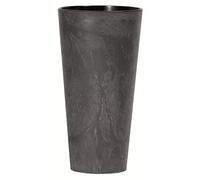 Prosperplast tubus slim effect de plástico con depósito en color antracita, 38,1 (alto) x 20 (ancho) x 20 (profundo) cms