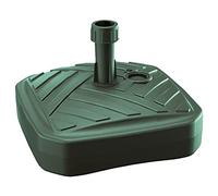 Prosperplast Umbrella Base de sombrilla de Polietileno Cuadrada con diseño 39 x 39 x 13 cm en Color, Verde Rayas, Cuadrado