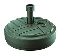 Prosperplast Umbrella Base de sombrilla de Polietileno Redonda con diseño a Rayas 39 x 39 x 13 cm en Color Verde, 10 L