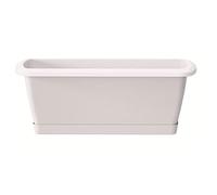 Prosperplast ZA286 Balconera Con Plato Incluido 80. Blanco. 78.599999999999994x18.399999999999999x14.5 cm