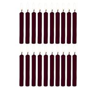 PROSPERRO LUMO by Parkash Candles - Juego de 20 velas de hechizo ritual, sin aroma (marrón oscuro), cera