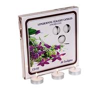 PROSPERRO LUMO by Parkash Candles Velas de té de cera de parafina de larga duración (juego de 50)