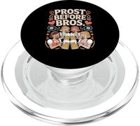 Prost Before Bros Funny Oktoberfest Beer Drinking Dirndl PopSockets PopGrip para MagSafe