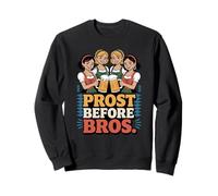 Prost Before Bros Funny Oktoberfest Group Beer Drinking Sudadera