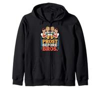 Prost Before Bros Funny Oktoberfest Group Beer Drinking Sudadera con Capucha