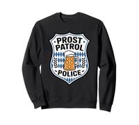 Prost Patrol Oktoberfest Beer Badge Police Funny Drinking Sudadera
