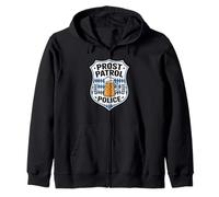 Prost Patrol Oktoberfest Beer Badge Police Funny Drinking Sudadera con Capucha