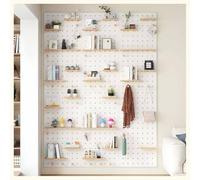 Proste opcje instalacji: można łatwo zainstalować Kit organizador de tablero perforado for pared en blanco y negro, varios tamaños(Schwarz,60x120 cm)