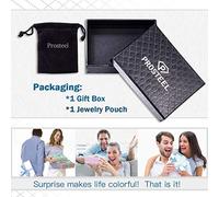 PROSTEEL Cadena Hombre curb cuba Chain Collar de Aleación Plateado 6mm cadena cubana miami 66cm collares hombres