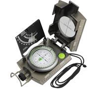 Proster Brújula de Metal Impermeable IP65 con Bolsa de Transporte para Camping, Caza, Senderismo, geología y Otras Actividades al Aire Libre