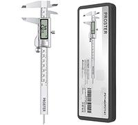 Proster Calibre Digital Pie de Rey Digital 0-150mm 6 Pulgadas Calibrador Electrónico con Pantalla LCD Acero Inoxidable Preciso para Diseñadores, Ingenieros y Mecánicos