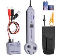 Proster Comprobador de Cables de Alta Precisión 200EP Rastreador de Cables con Volumen Ajustable Pelacables para Prueba de la Continuidad Localizar Cables RJ45 RJ11 Líneas Telefónicas Ethernet