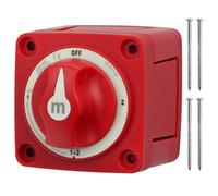 Proster Desconectador de Bateria Coche con 4 Posiciones 300A 32V Interruptor de Batería para Embarcaciones Pequeñas Autocaravanas ATV/UTV