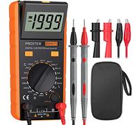 Proster LCR Medidor De Capacitancia Inductancia Resistencia Continuidad Diodos Tester Digital Multimetro Autodescarga con Gran Pantalla LCD Giratorio Cables Prueba Pinzas Cocodrillo y Destornillador