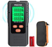 Proster Medidor EMF 3 en 1 Detector de Radiación de Campo Electromagnético Digital LCD Detector EMF EF RF MF con Alarma Automática para Inspecciones en el Hogar y la Oficina Caza de Fantasmas
