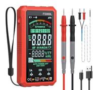 Proster Multímetro Digital TRMS Auto-Rango 6000 Cuentas Multímetro Inteligente Recargable Polimetro con Pantalla LCD a Color,Mide Voltaje,Corriente,NCV,Resistencia,Continuidad,Capacitancia, Frecuencia