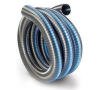 Prostko LTD Revestimiento de chimenea flexible de conducto de humos de 80 mm / 1 m, tubo de acero inoxidable multicombustible para estufas, color plateado