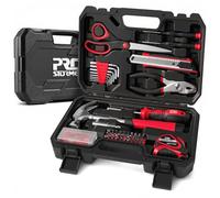 Prostormer Kit de herramientas de 93 piezas, juego de herramientas básicas de reparación del hogar con caja de herramientas, kit de caja de herramientas pequeña para propietarios de viviendas y