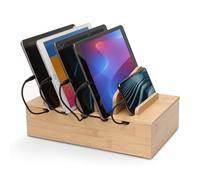 Prosumer's Choice Natural Bamboo Carga Estante Rack para Smartphones y Tabletas