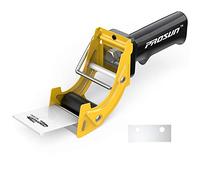 Prosun Dispensadores de Cinta Adhesiva con Mango Ergonómico, 50mm Dispensador de Cinta para Fácil Utilización en Trabajos de Empaquetado,Amarillo
