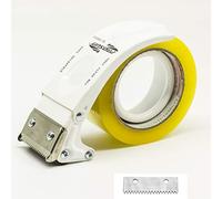 Prosun Dispensadores de Cinta Adhesiva Metal Mano 48mm/50mm 2 pulgadas cinta pistola dispensador de Embalaje Embalaje sellado cortador blanco